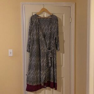 Black and White Zebra Print wrap dress.